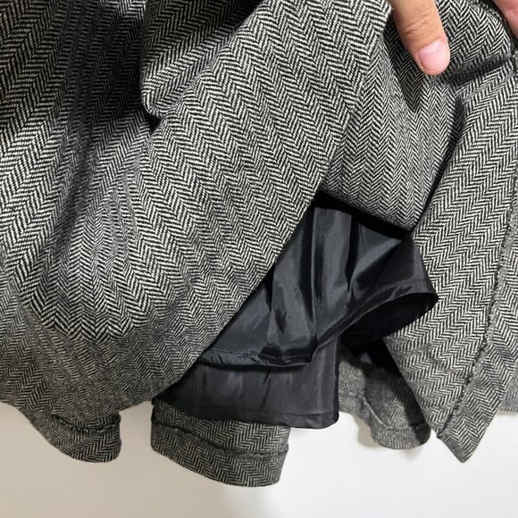 Smart Set Juniors Vintage Wool Blend Skirt Sz 13 Herringbone Academia Old Money - Picture 5 of 8